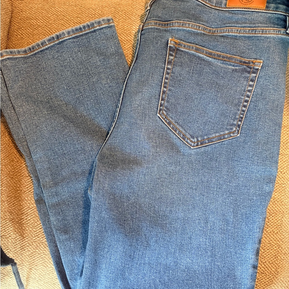 Lands' End Women's Straight Leg Blue Jeans